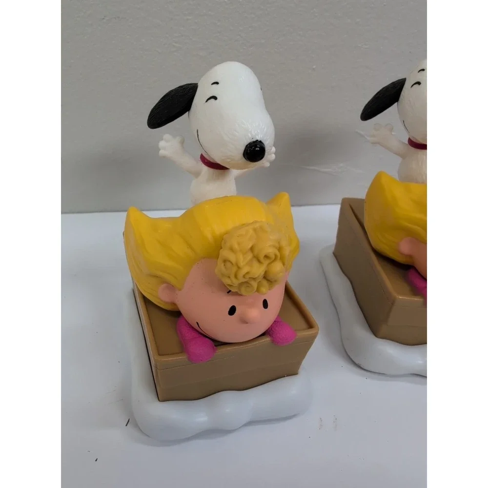 2 Peanuts Movie Sally and Snoopy Happy Meal Toy McDonalds‎ 2015